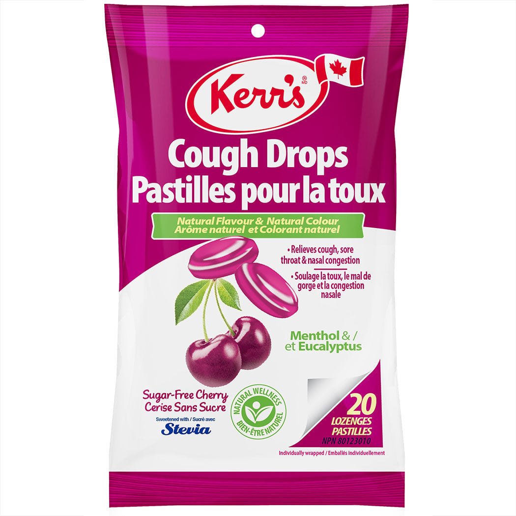 Kerr's Sugar-Free Cherry Cough Drops 20 Count