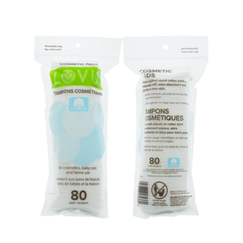 Lovu Oval Cosmetic Pads 80 Pack
