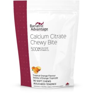 Metagenics Calcium Citrate Chewy Bites Tropical Orange 90 Soft Chews