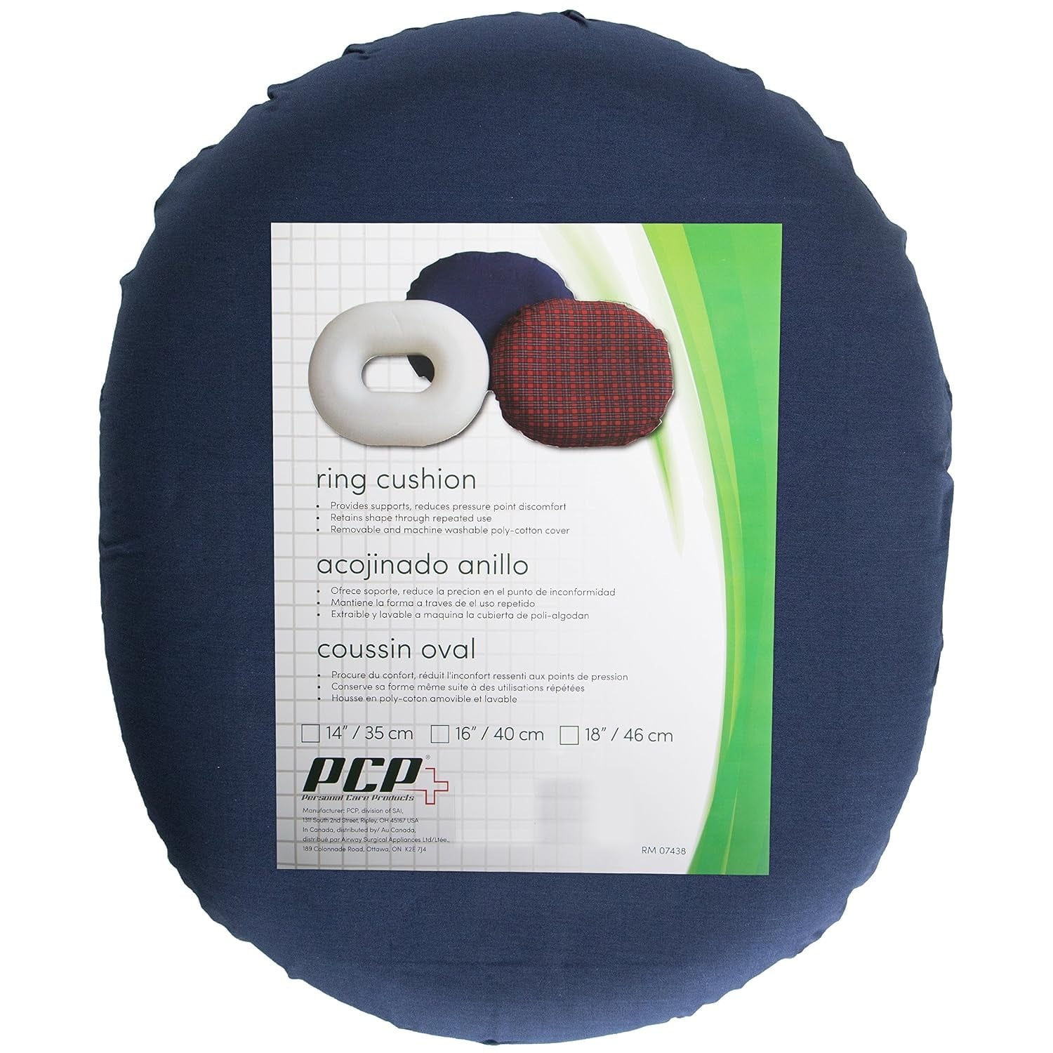 Airway Surgical Invalid Ring Foam Navy 6233-Nv 16"