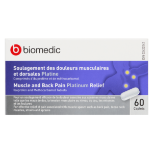 BIOMEDIC Platinum Muscle/Back Pain Relief 60 Caplets