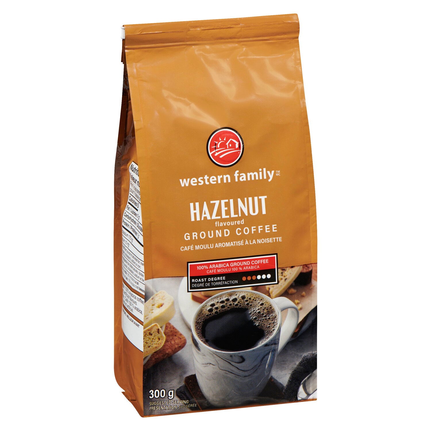 Western Family Hazelnut Flavoured Ground Coffee 300 g