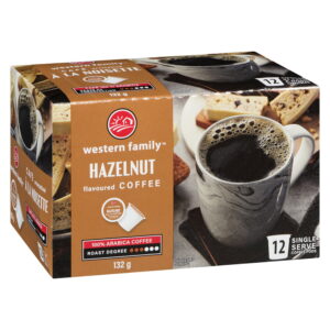 Western Family Hazelnut Flavoured Coffee Ss 12 Pack
