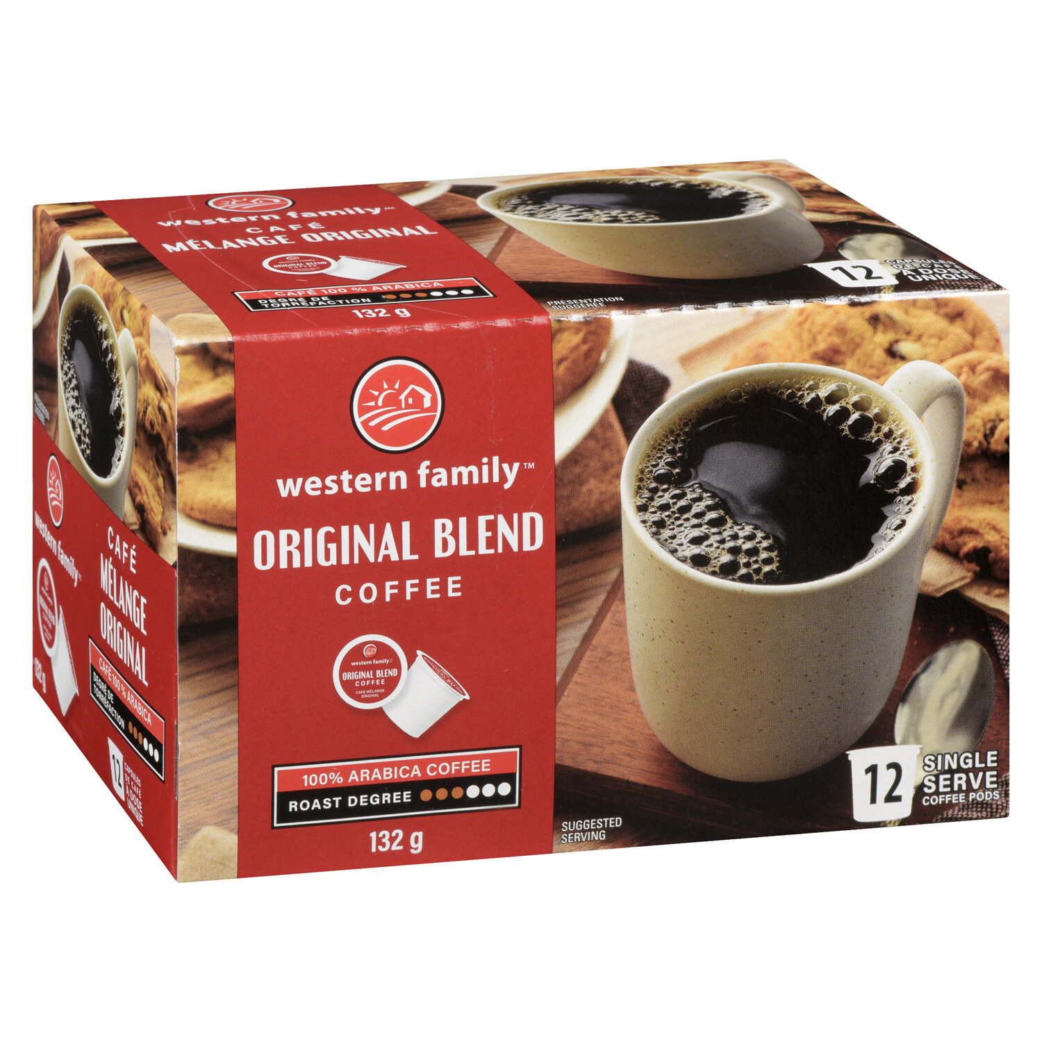Western Family Original Blend Ground Ss Pods 12 Pack