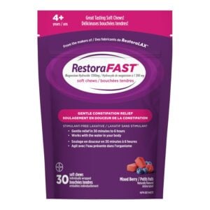 RestoraLAX RestoraFAST Soft Chew Mixed Berry 30 Count