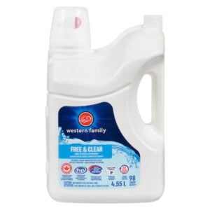Western Family Liquid Laundry Detergent Free & Clear 4.55 L