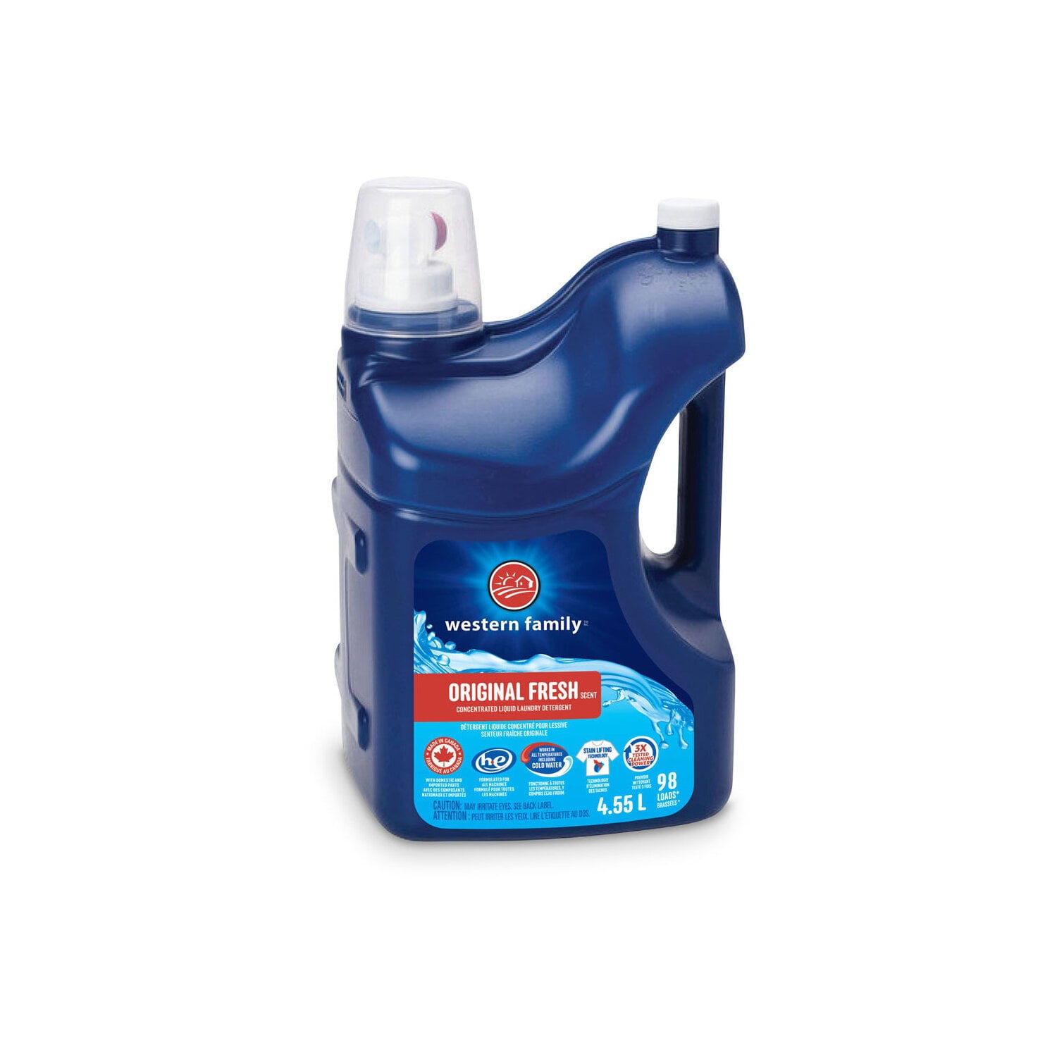 Western Family Liquid Laundry Detergent Original Scent 4.55 L