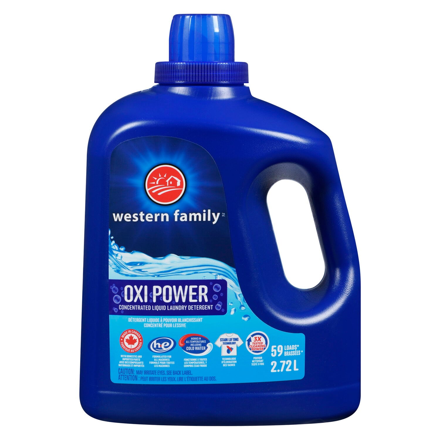 Western Family Liquid Detergent Oxi Power 2.72 L
