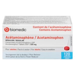BIOMEDIC Acetaminophen Ez Tablets 325 mg 120 Tablets