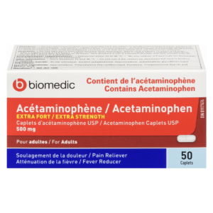 BIOMEDIC Acetaminophen 500 mg 50 Capsules