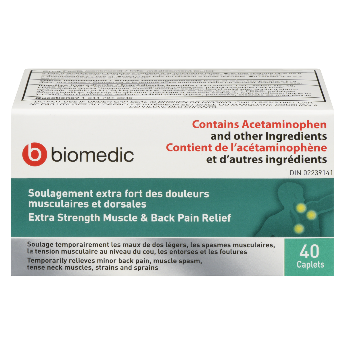 BIOMEDIC Muscle Back Extra Strength 40 Capsules