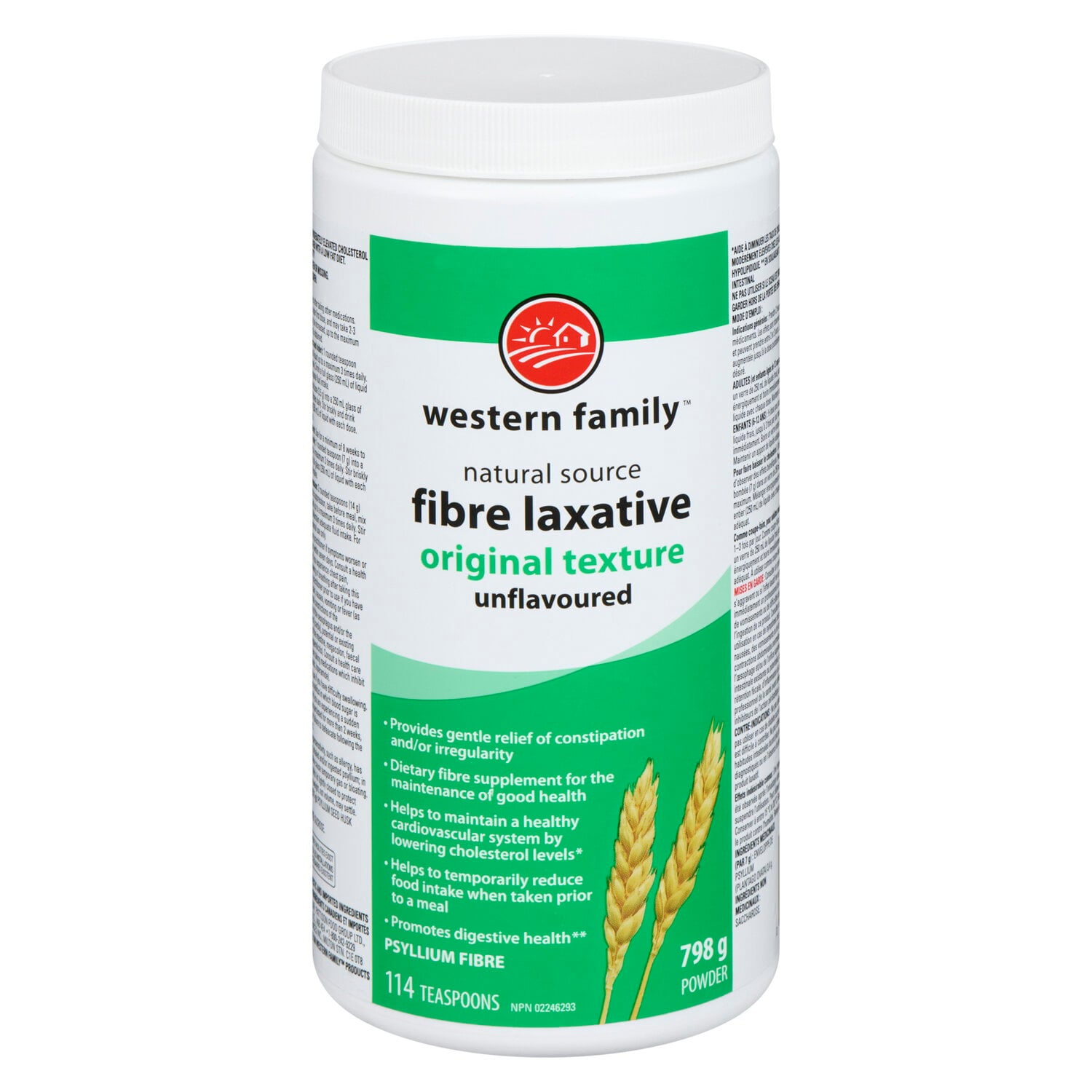 Western Family Fibre Laxative Original Unflavor 798 g