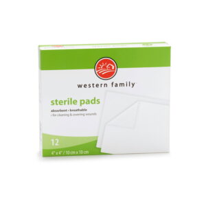 Western Family Sterile Pads 4" x 4" 12 Count