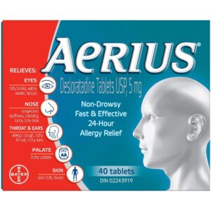 Aerius 5 mg 40 Tablets