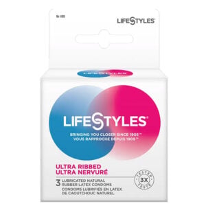 Lifestyles Pleasure Ribbed 3 Count