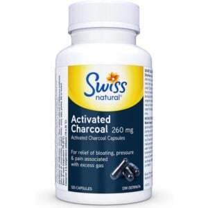 Swiss Activated Charcoal 260 mg 120 Capsules