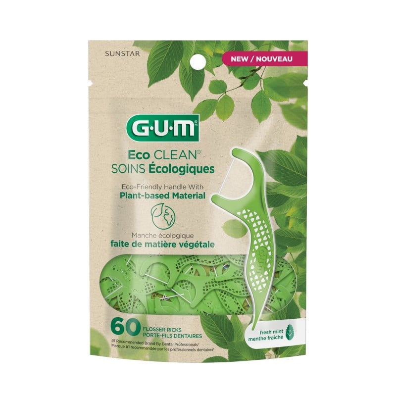 GUM Ecoclean Flosser 60 Count