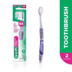 GUM Technique Sensitive Clean Toothbrush Ultrasoft 2 Pack