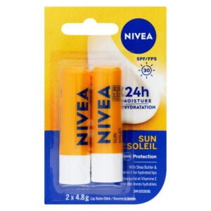 NIVEA Lip Care SPF 30 2 x 4.8 g