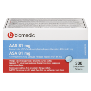 BIOMEDIC ASA 81 mg Dr Low Dose 300 Tablets