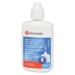 BIOMEDIC Nasal Spray Decongestant 0.1% with Moisturizer 30 mL