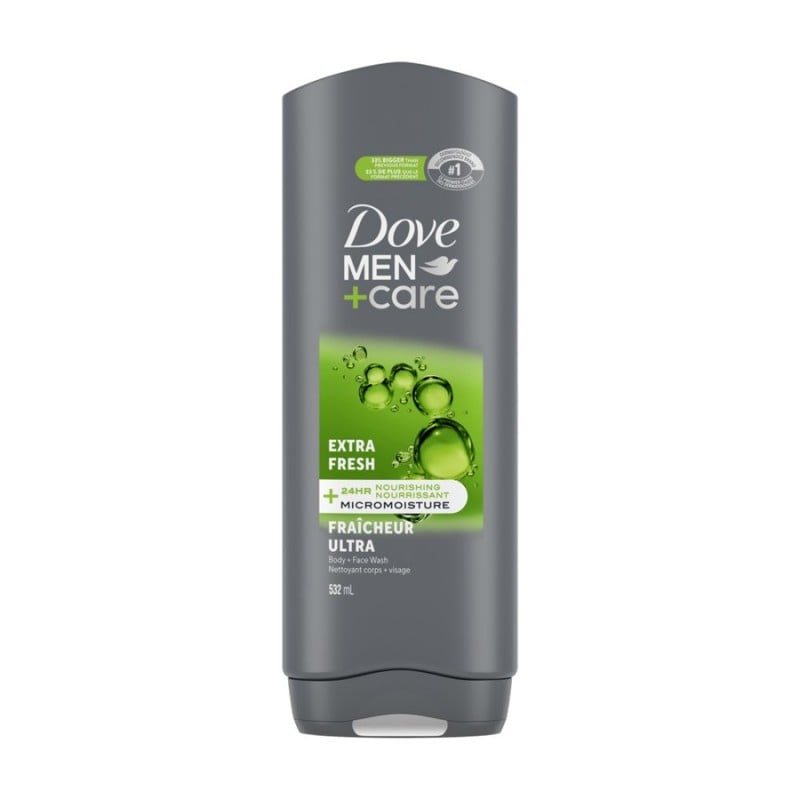 Dove Mens Body Wash Extra Fresh 532 mL