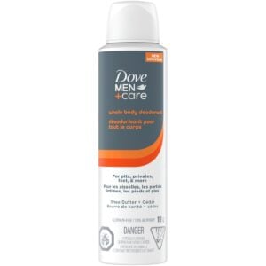 Dove Mens Care Shea Butter + Cedar Whole-Body Spray 113 g