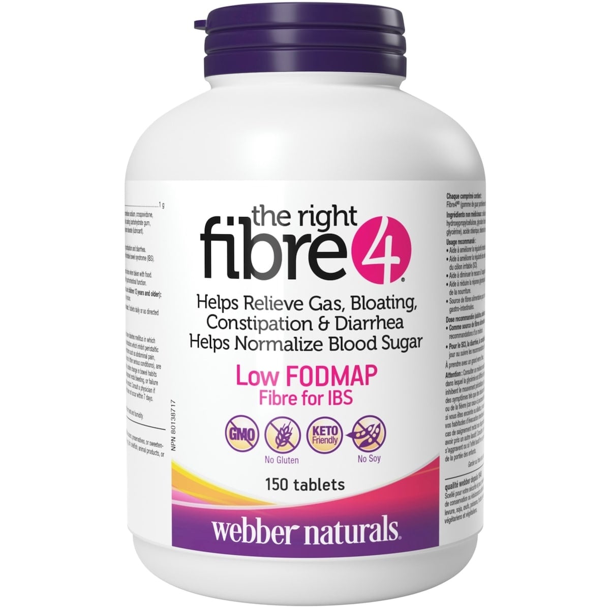 Webber Naturals Fibre4 150 Tablets