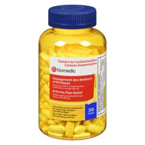 BIOMEDIC Arthritis Pain Relief 650 mg 300 Capsules