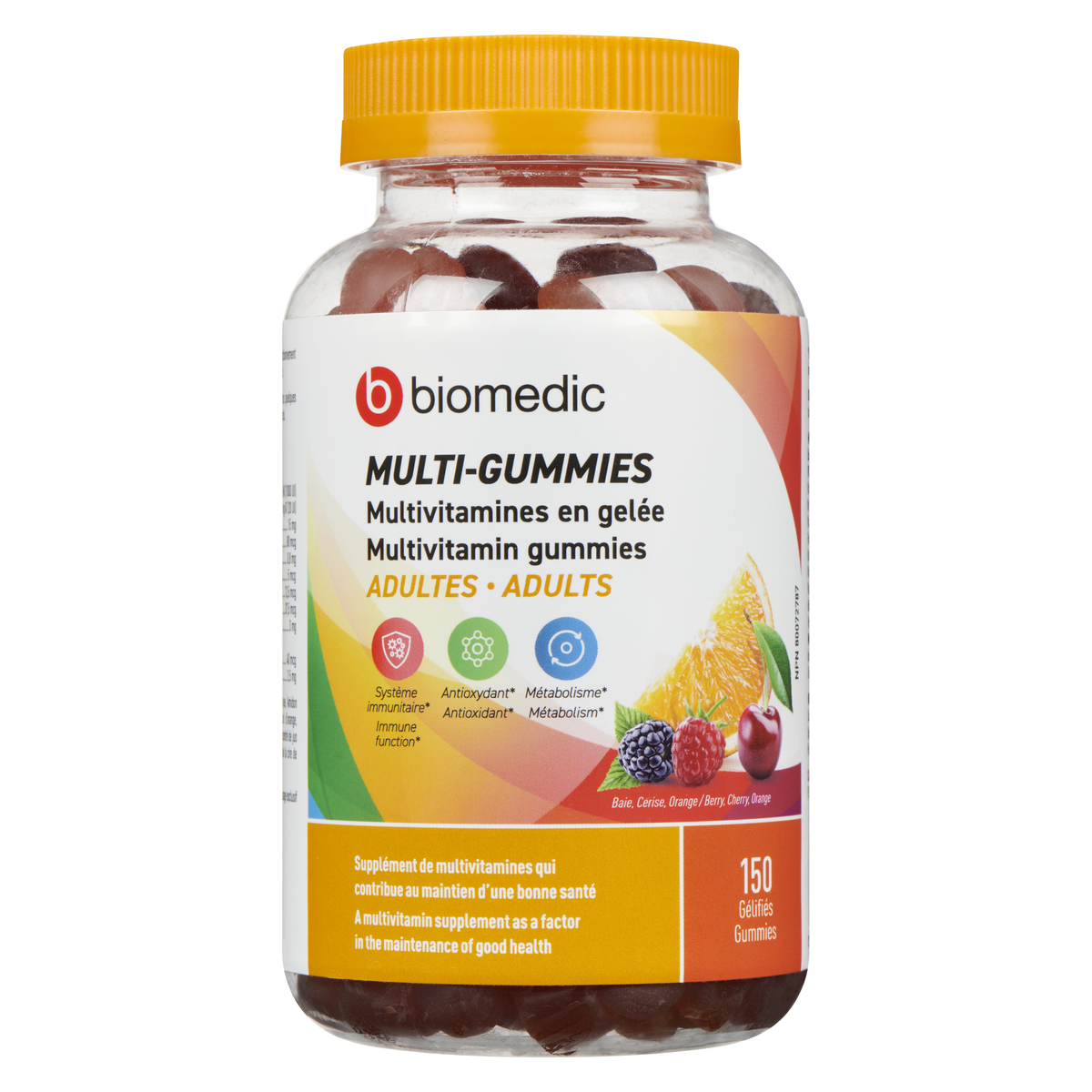 BIOMEDIC Multi Vitamin Adult Gummies 150 Count - Image 2