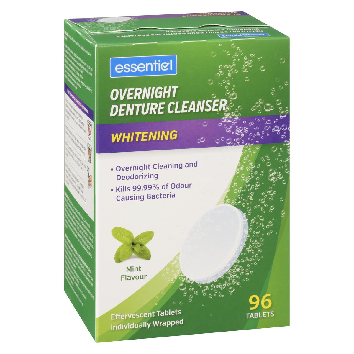 Essentiel Denture Cleaner Overnight 96 Count - Image 2