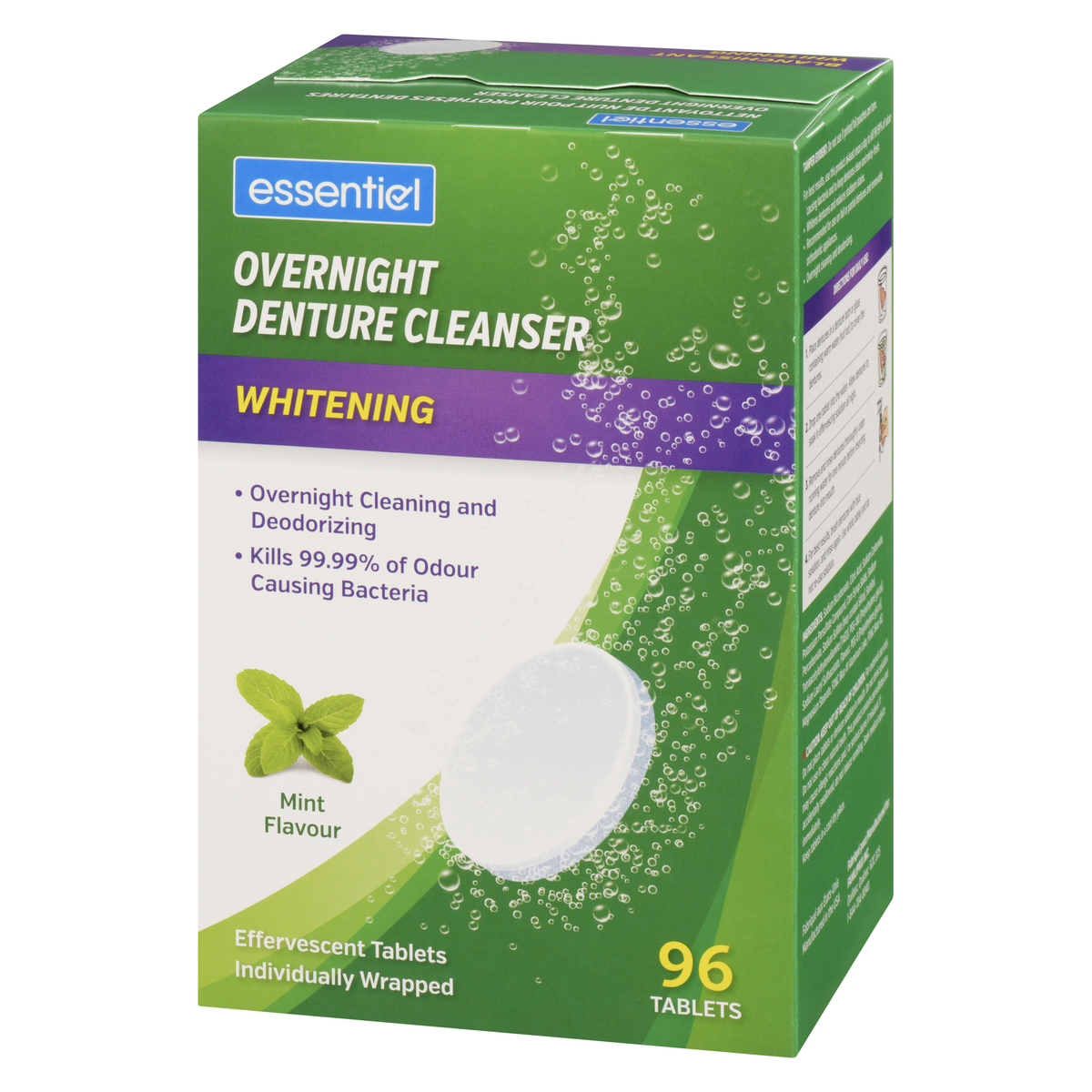 Essentiel Denture Cleaner Overnight 96 Count - Image 3