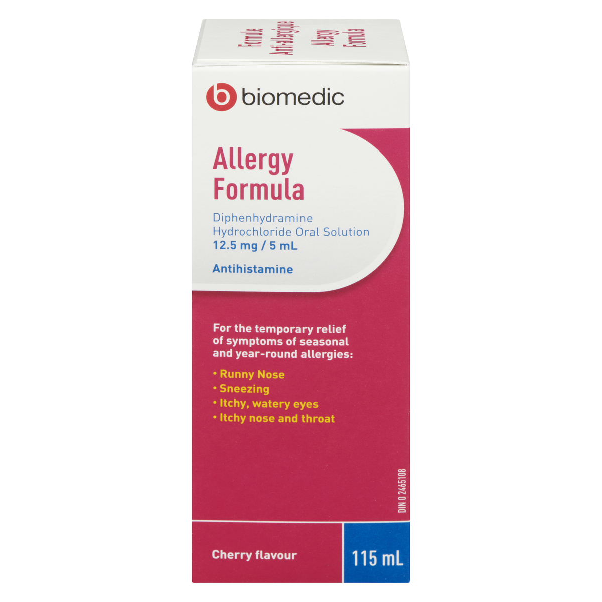 BIOMEDIC Allergy Adult Formula 12.5 mg 115 mL