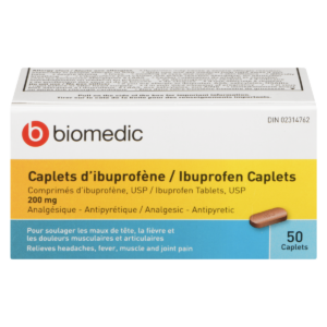 BIOMEDIC Ibuprofen 200 mg 50 Caplets