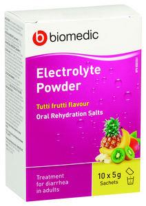 BIOMEDIC Electrolyte Powder Fruit Sachet 10 Count