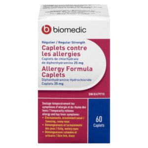 BIOMEDIC Allergy Formula 25 mg 60 Caplets