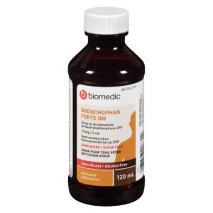 BIOMEDIC Dry Cough Syrup Bronchophan Extra Strength DM 120 mL