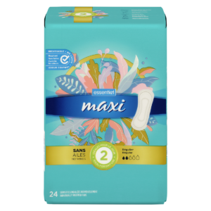 Essentiel Maxi Regular N/Wings Ind Wrapped 24 Count