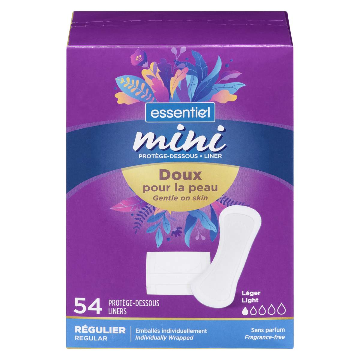 Essentiel Mini Light Regular Liners 54 Count - Image 2