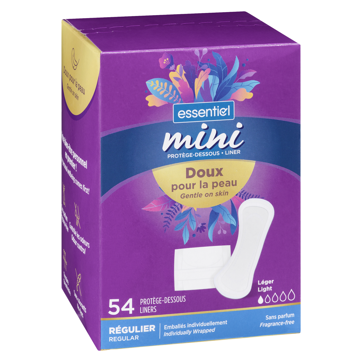 Essentiel Mini Light Regular Liners 54 Count - Image 3
