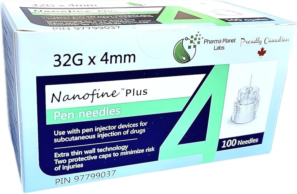 NanoFine Plus Diabetic Pen Needles 4 mm 32 g 100 Count