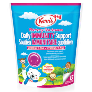 Kerr's Daily Immunity Support Kids Lozenges Elderberry 15 Count