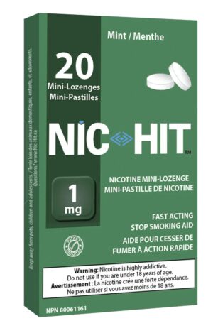 Nic-Hit Mini-Lozenge Mint 1 mg 20 Count
