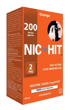 Nic-Hit Liquid Spray Orange 2 mg 30 mL