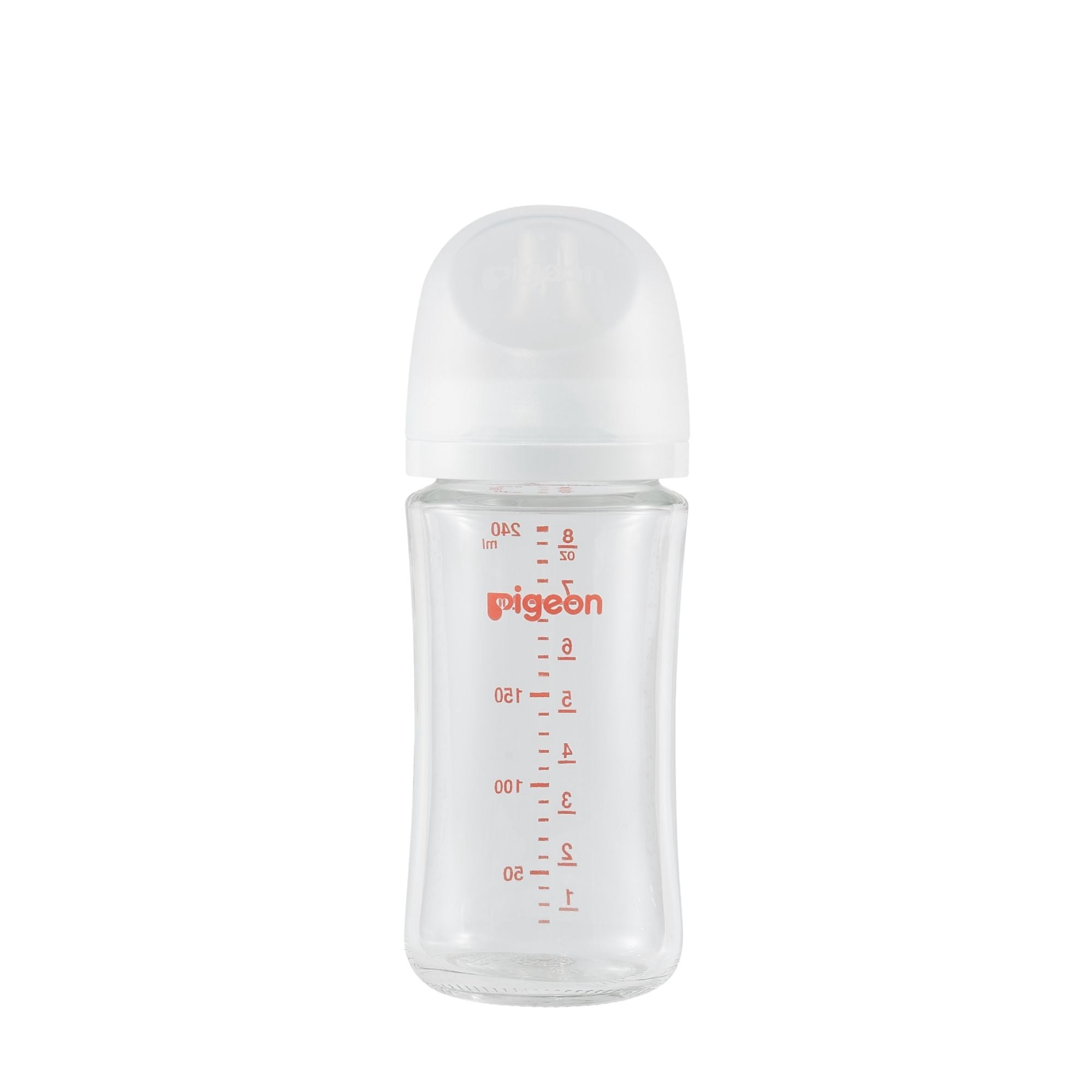 Pigeon Glass Bottle 8 oz With Medium Nipple 3M+ 1 Pack