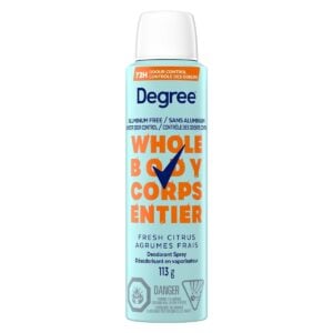 Degree Women Whole Body Deodorant Spray Fresh Citrus 113 g