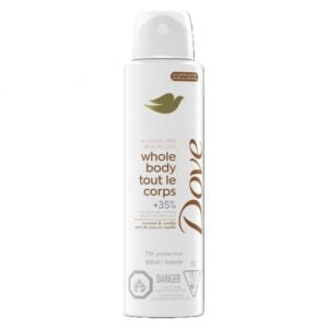 Dove Deodorant Whole Body Spray Coconut+Vanilla 113 g
