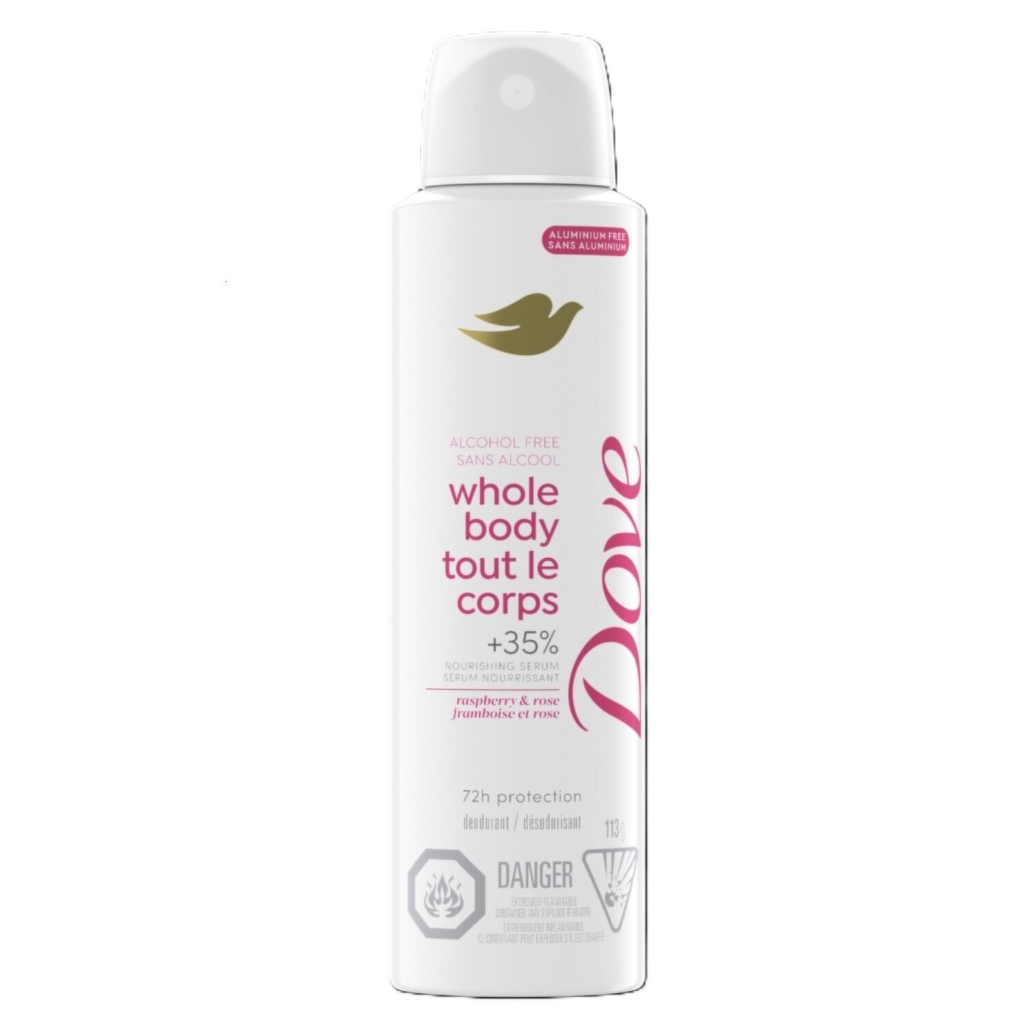 Dove Deodorant Whole Bodyspray Raspberry+Rose 113 g