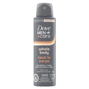 Dove Men+Care Deodorant Spray Wholebody Shea Butter+Cedar 113 g