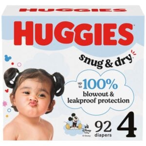 Huggies Snug N Dry Diaper Size 4 Giga 92 Pack